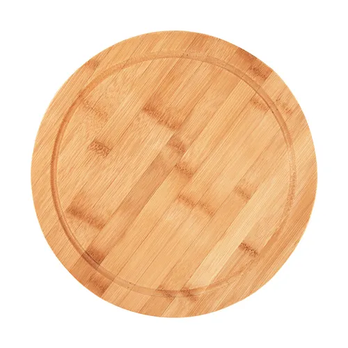 Schinkenteller Holz EUROHOME 30 cm Bambus rund in braun von EUROHOME