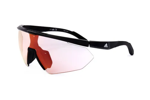 adidas Herren Sp0015 Sonnenbrille, Schwarz (Shiny Black) - Sportbrille für Wettkämpfe, mit anpassbaren Nasenpads und seitlicher Belüftung für optimale Luftzirkulation und Komfort während des Trainings.