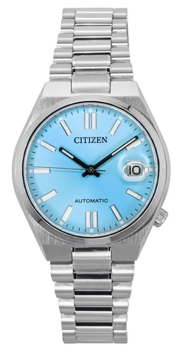 Citizen Tsuyosa Automatik Herrenuhr NJ0200-50L - Armbanduhren mit elegantem hellblauem Zifferblatt, automatischem Uhrwerk und Saphirglas – ideal für stilbewusste Männer.