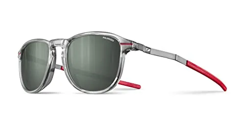 Julbo United Polarisierte Sonnenbrille - Urbaner Stil für schmale Gesichter - Sonnenbrille für Erwachsene mit polarisierten Gläsern, ideal für schmale Gesichter. Leichte Metallbügel und Grip Tech sorgen für hohen Tragekomfort und perfekten Halt.