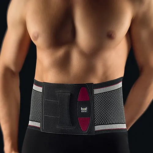 BORT Select Rückenbandage mit Pelotte für Herren Gr. 3, schwarz - Orthopädische Rückenbandage mit Pelotte, bietet gezielte Unterstützung und Linderung von Rückenschmerzen, ideal für aktive Männer.