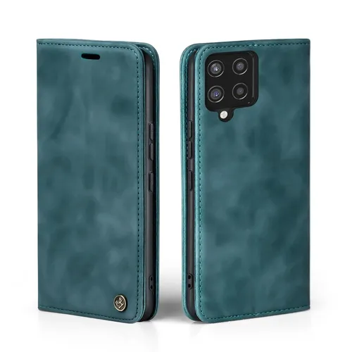 Handy Hülle für Samsung Galaxy A42 Klapp Magnet Smartphone Cover Case Petrol