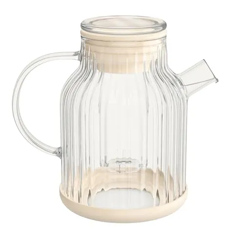 Zoha Borosilikatglas Teekanne mit Sieb 1,5 Liter