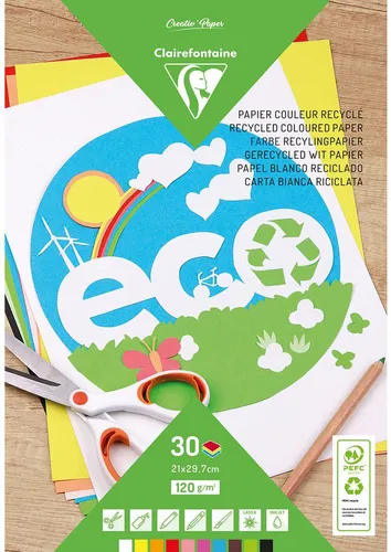 maildor Bastelkartonpapier Maildor Tonpapier 120g A4 Bloc 10 Farb 30Bl