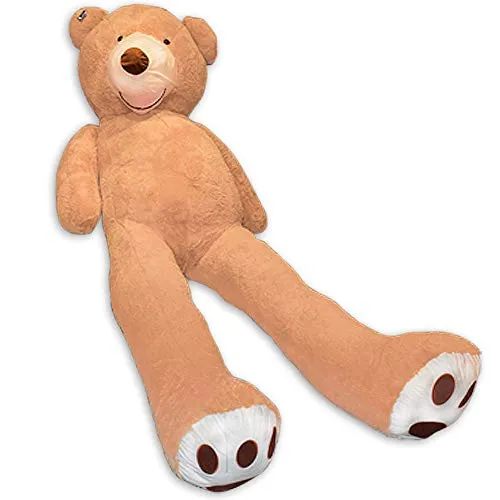 TE-Trend Riesen Teddy 340cm - XXL Plüschbär in Hellbraun - Stofftier & Teddybären: Riesiger, weicher Teddy Bär (340cm) – ideal für große Kuschel-Momente und als besonderes Geschenk für jede Gelegenheit.