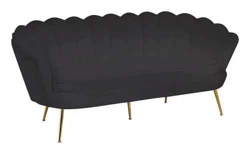 SalesFever Muschelsofa 3-Sitzer in gold von SalesFever