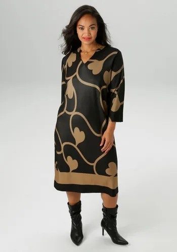 Aniston PLUS Jerseykleid mit interessantem Allover-Print