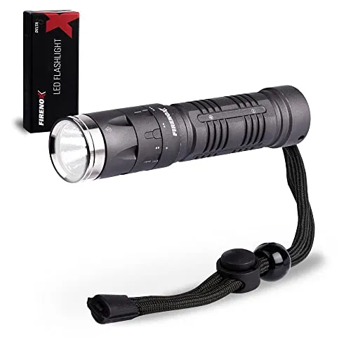 LIFE IS SIMPLE Firenox Delta | LED Taschenlampe batteriebetrieben | wasserfest | 100 Lumen | Taschenlampe Batterie AA | mit Holster | LED Taschenlampe Batterie für Handwerker, Caming oder Outdoor