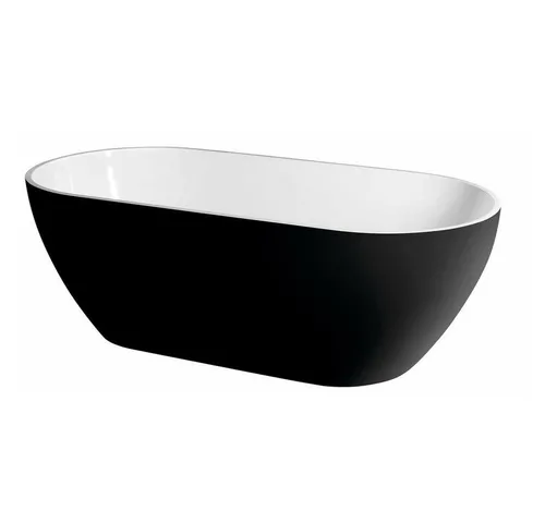REDUTA Freistehende Badewanne 171x81x46cm - Elegante Badewanne aus Mineralguss in strahlendem Weiss, ideal für luxuriöse Bäder. Mit einem Fassungsvermögen von 351 Litern bietet sie höchsten Komfort und Entspannung.
