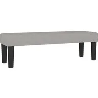 vidaXL Sitzbank Hellgrau 100x30x30 cm - Sitzbänke, stilvolle und multifunktionale Bank aus strapazierfähigem Stoff, ideal als zusätzlicher Sitzplatz oder Bettbank für dein Zuhause.