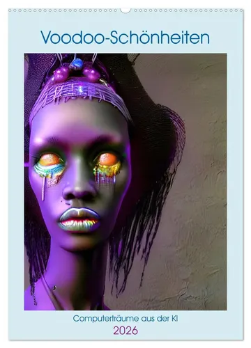 Christine Aka Stine1 | Voodoo-Schönheiten Kalender 2025 - Kalender mit mysteriösen Voodoo-Schönheiten, 14 Seiten, ideal für kreative Inspiration und stilvolle Akzente im Wohnbereich.