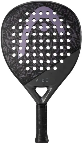 HEAD Vibe 2025 Padelschläger, black/purple - Squashschläger für Gelegenheitsspieler: Leichte Power und weiches Spielgefühl, ideal für Clubanfänger. Übergröße und Tropfenform bieten einen größeren Sweetspot für mehr Fehlerverzeihung.