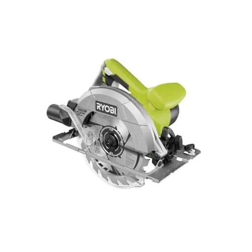 Ryobi 5133002778 Kreissäge 1400 W - Sägen - Mit 190 mm Hartmetall-Sägeblatt und beeindruckenden Schnitttiefen von 66 mm bei 90° ideal für präzise Schnittarbeiten.