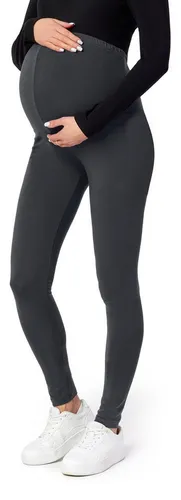 Be Mammy Umstandsleggings Lange Umstandshose aus Viskose BE-02 (1-tlg) elastischer Bund