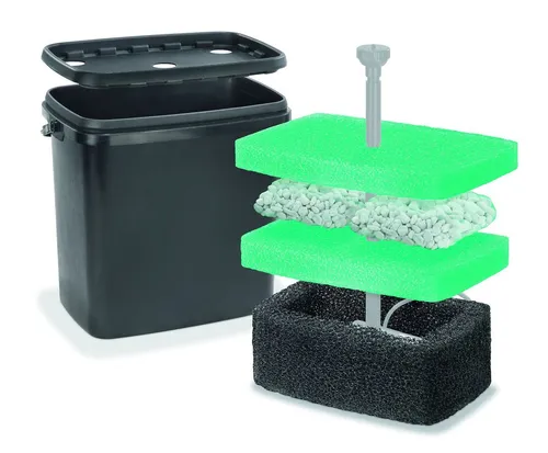 Teichfilterbox (L) für esotec Napoli und Siena - Teichfilter & -skimmer, sorgt für klares Wasser und optimiert die Filterleistung Ihrer Pumpensysteme.