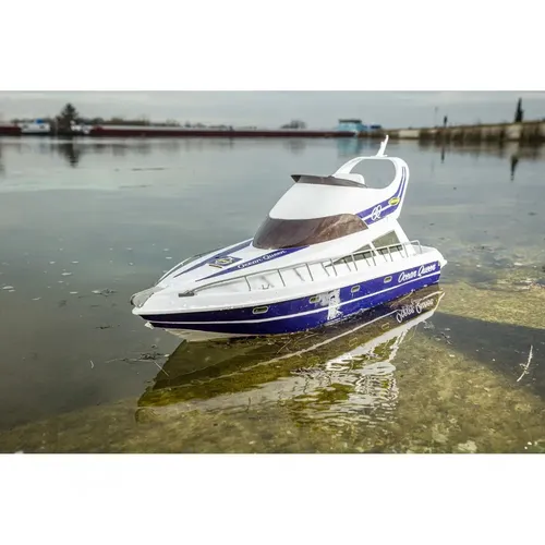 Carson 500108044 Ocean Queen 2.4G - Ferngesteuertes Boot mit 30 km/h Spitzengeschwindigkeit, ideal für Kinder und Erwachsene, inkl. Fernsteuerung und Zubehör
