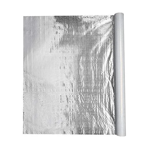 BMD Aluminium Dampfsperrfolie 1,50m x50m (75qm) Dampfbremsfolie für Dächer Dachgeschosse Decken Böden Wände