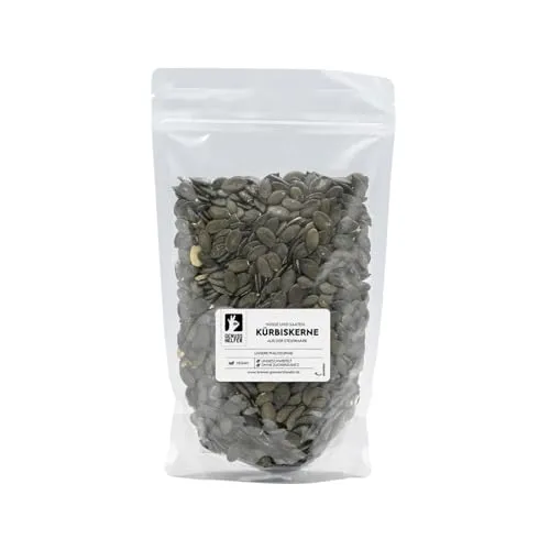 Bremer Gewürzhandel Steirische Kürbiskerne geschält, Arzneikürbis Kürbiskerne aus der Steiermark, 500g