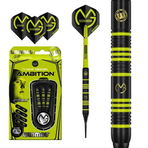 Produktbild Winmau Michael van Gerwen MvG Ambition Softdarts Dartset Dartpfeile 20g