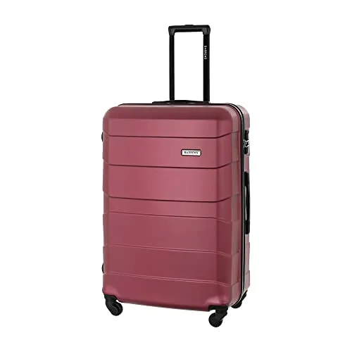 BARRENS Großer Koffer Zwillingsrollen Hardcase Reisekoffer Koffer Trolleys Hartschale Rollkoffer Groß mit 4x360° Grad Rollen Hartschalenkoffer Airline-kompatibel Hartschalenkoffer XXL Reise (Burgund)