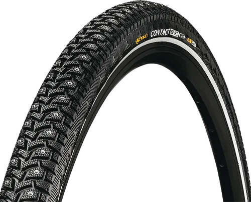 Continental 37-622 CONTACT Spike 240 15327503 - Fahrradreifen mit 240 Spikes für optimalen Grip auf eisigen und verschneiten Straßen, perfekt für Winterfahrten.