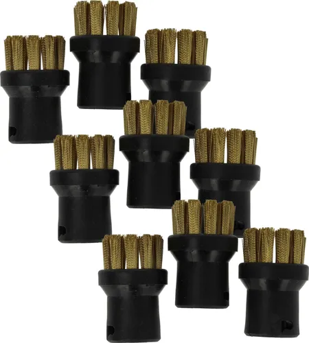 vhbw 9x Rundbürste kompatibel mit Kärcher SC 2 EASYFIX PREMIUM PLUS, SC 2 EASYFIX PLUS YELLOW, SC 2 EasyFix Premium Dampfreiniger - Dampfbürste