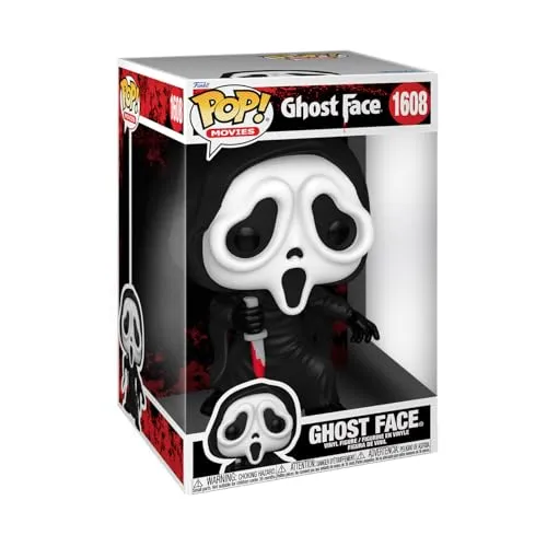 Funko POP! Jumbo Movies: Ghostface - Sammlerstück für Horror-Fans - Chibi Figuren - Jumbo Vinyl-Sammelfigur (25,4 cm) aus hochwertigem Vinyl, perfekt für Sammler und als Geschenk für Ghostface-Fans.