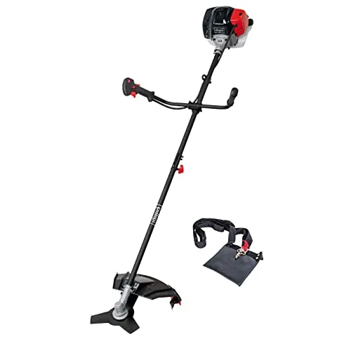 Scheppach Benzin-Motorsense BCH5200PB - Rasentrimmer & Motorsensen mit leistungsstarkem 2-Takt-Motor, ideal zum Trimmen von Gras, Beschneiden von Sträuchern und Bändigen von Unterholz.