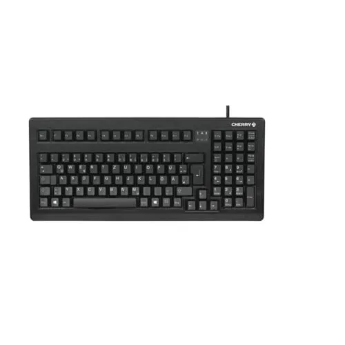 CHERRY G80-1800 Kompakte Mechanische Tastatur - Tastaturen für Industrieanwendungen, robust und mit hochwertigen CHERRY MX BLACK Switches für eine langlebige Nutzung und ein direktes Tippgefühl.