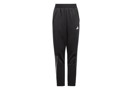 adidas Unisex Kinder Train Icons AEROREADY 3-Stripes Knit Pants - Trainingshosen mit Aeroready-Technologie, seitlichen Reißverschlusstaschen und optimalem Tragekomfort für aktive Kinder