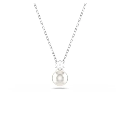 Swarovski Matrix Necklace mit Perle, Weiß, One Size von Swarovski