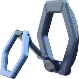 Urban Armor Gear Magnetic Ring Handy Ständer Dunkelblau, Hellblau - Halterungen mit ikonischem sechseckigem, MagSafe-kompatiblem Design, multifunktional als Ringgriff und Ständer für mehrere Blickwinkel.