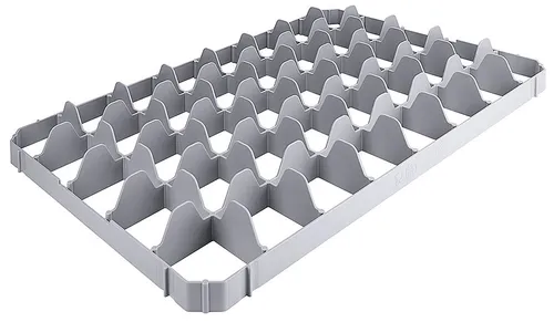 Contacto Korbeinsatz für Langstielgläser - Einsatz für 40 Gläser, ideal für 60 x 40 cm Transportboxen, sorgt für sicheren Transport und Reinigung von Gläsern.