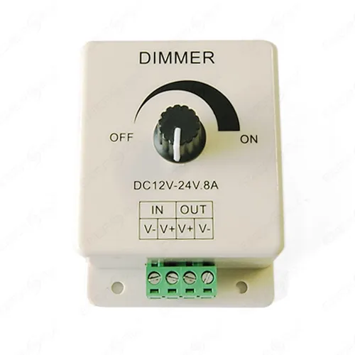Produktbild LED Dimmer PWM 12V DC max 8A LED Controller Regler Helligkeitsregler