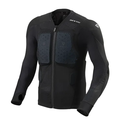 Revit Proteus Protektorenjacke Level-2 - Schwarz - XXL - Schutzjacke mit SEEFLEX™ Level 2 Protektoren, atmungsaktiv und komfortabel, ideal für sichere Fahrten.