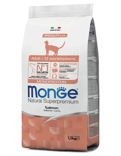 Monge Monoprotein Katze Mit Lachs 1,5 Kg