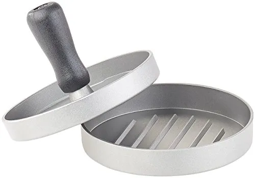 Rosenstein & Söhne Burgerpresse: Frikadellen- & Hamburger-Presse mit Antihaft-Beschichtung, Ø 12 cm (Hamburgerpresse, Buletten Presse, Fleischbeschwerer)