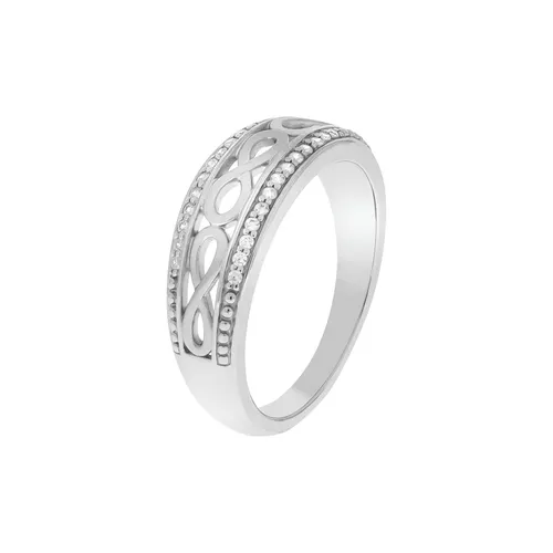 Zeeme Silber Ring 925 mit Zirkonia in weiß von ZEEme