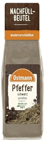 Ostmann Pfeffer schwarz gemahlen, 50 g