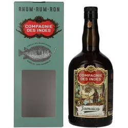 Compagnie des Indes Jamaica Rum 5 Jahre - 43 % Vol. - 0,7 Liter - Exklusiver Rum aus Jamaika mit 43 % Vol., perfekt für Cocktails oder pur, ein Hochgenuss aus der Karibik.