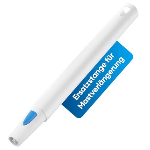 ALANBERG® Dampfreiniger, Leistung: 1500 W, Aufheizzeit: 15 sec., 6-Dampfintensitäten, Volumen: 1.3L, 20-teiliges Zubehörset, Tragbar oder Rollend, Weiß (Stangenelement)