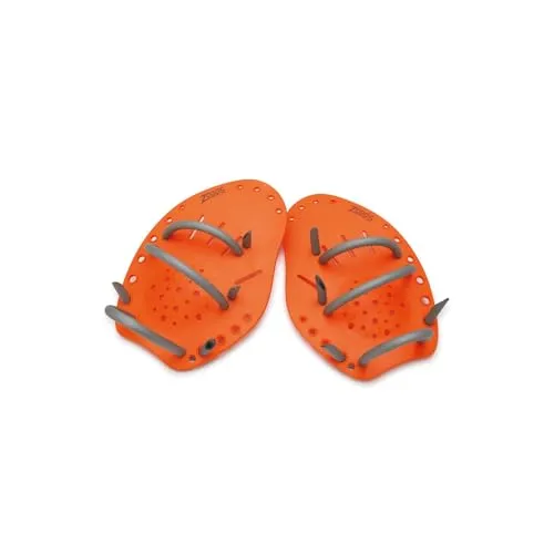 Zoggs Matrix Hand Paddles, Handpaddel für Schwimmer, Medium, Orange