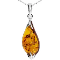 OSTSEE-SCHMUCK Kette mit Anhänger Ostsee-Schmuck Kette mit Anhänger Stella (2-tlg) silberfarben 45 cm