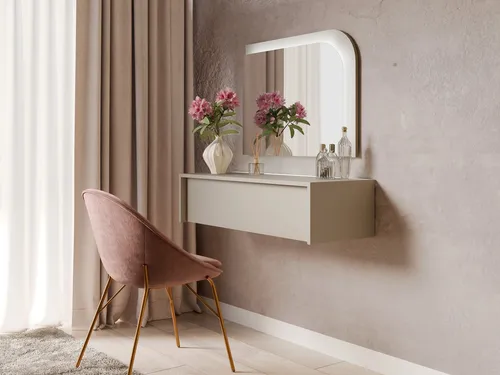 OTTO home Schminktisch NAANCY mit Spiegel und Beleuchtung von OTTO home