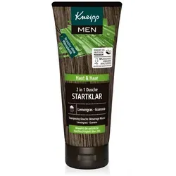 Kneipp 2 in 1 Dusche Startklar Duschgel 200 ml - Dusch- & Badeartikel mit zitrisch-vitalisierendem Duft, enthält natürliche ätherische Öle und pflegt die Haut, während das hauteigene Mikrobiom geschont wird.