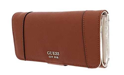 GUESS Naya SLG File Clutch Cognac in braun von GUESS