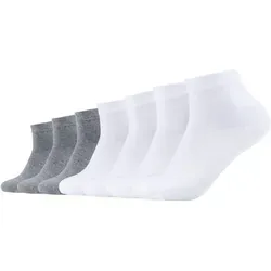 Camano Unisex Kurzsocken 7er Pack 43/46 white