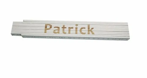 Zollstock Patrick 2 m weiß Zollstock