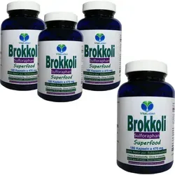 Brokkoli Broccoli 720 Kapseln - Superfood mit Sulforaphan & Indol-3-Carbinol - Nahrungsergänzungsmittel mit 100% Natur Pur. Reich an Antioxidantien, Vitaminen und Mineralien für starke Abwehrkräfte und zur Neutralisierung freier Radikale.
