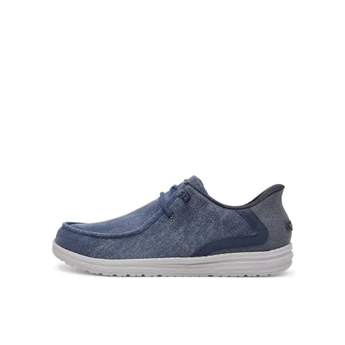 Skechers Melson - Coronado 210959-DEN Herren Sneaker - Bequeme Herren Sneaker mit innovativem Slip-On-Design und exklusivem Heel Pillow™ für optimalen Komfort. Ideal für den Alltag und aus atmungsaktivem Textil gefertigt.